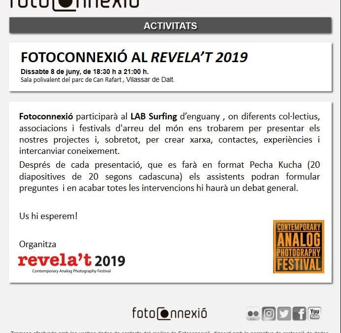 Fotoconnexió al Revela’t 2019
