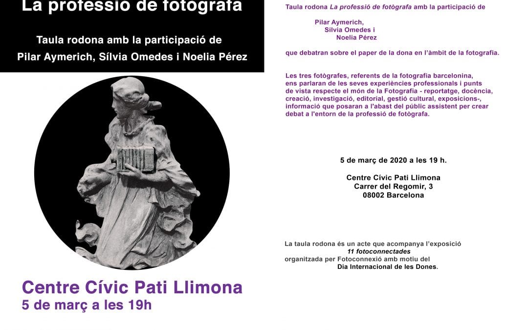 Taula rodona «La professió de fotògrafa» a l’exposició Fotoconnectades